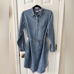 Levi's Denim Blue Long Sleeve Dress